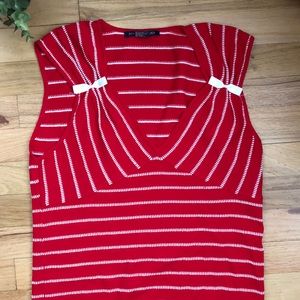 Boston Proper pin up girl stripe top super stretch